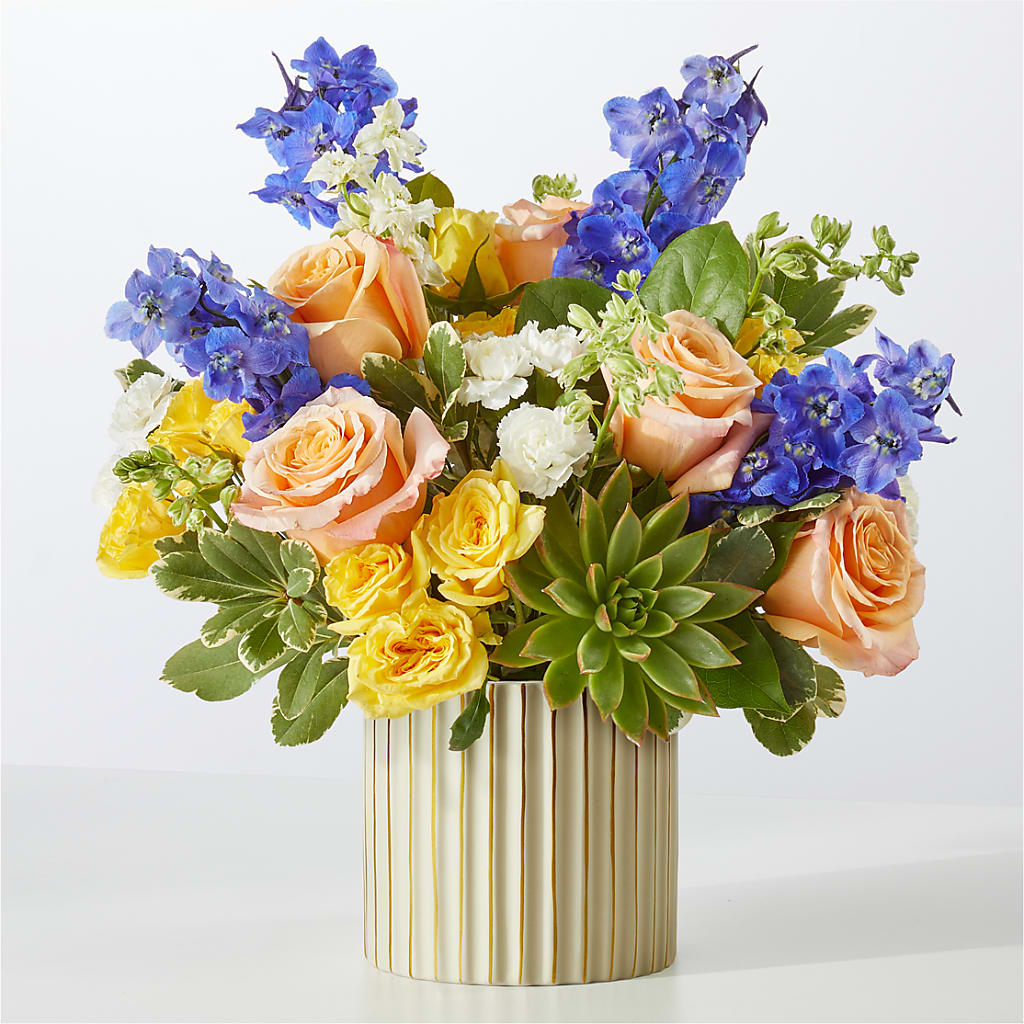 Cobalt Reverie Bouquet – ELLIJAY'S HOMETOWN FLORIST INC, Ellijay GA