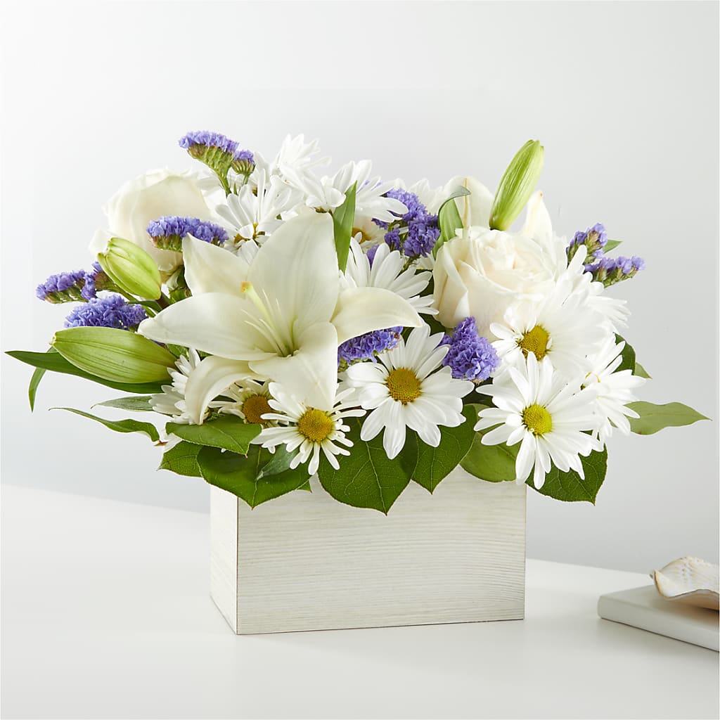 Beyond Blue Box Bouquet – ELLIJAY'S HOMETOWN FLORIST INC, Ellijay GA