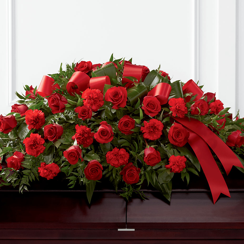 Tribute of Life Casket Spray – ELLIJAY'S HOMETOWN FLORIST INC, Ellijay GA