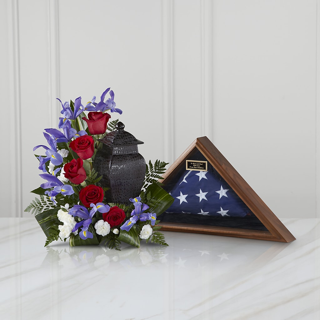 Patriotic Tribute Arrangement – ELLIJAY'S HOMETOWN FLORIST INC, Ellijay GA