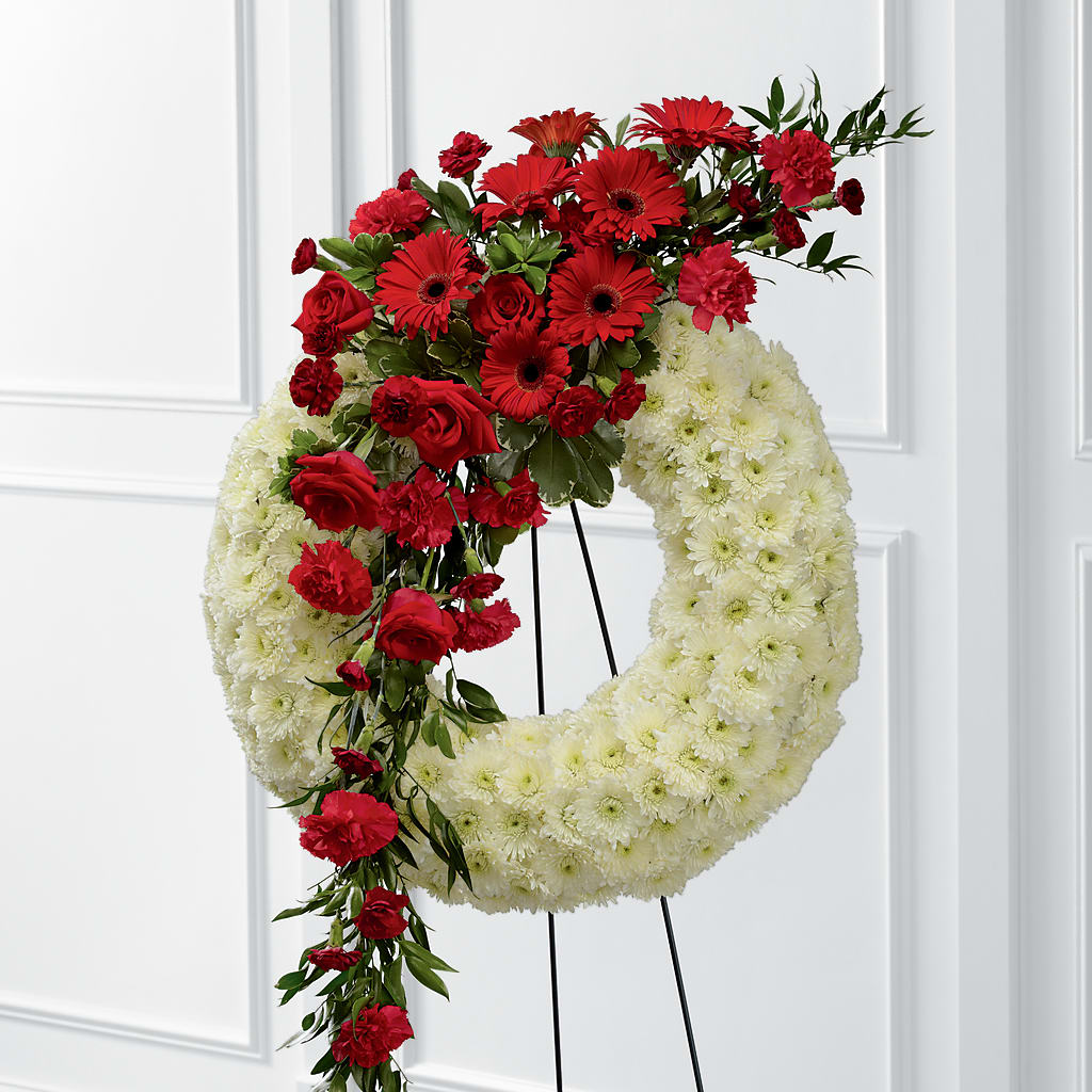 Graceful Tribute Wreath – ELLIJAY'S HOMETOWN FLORIST INC, Ellijay GA