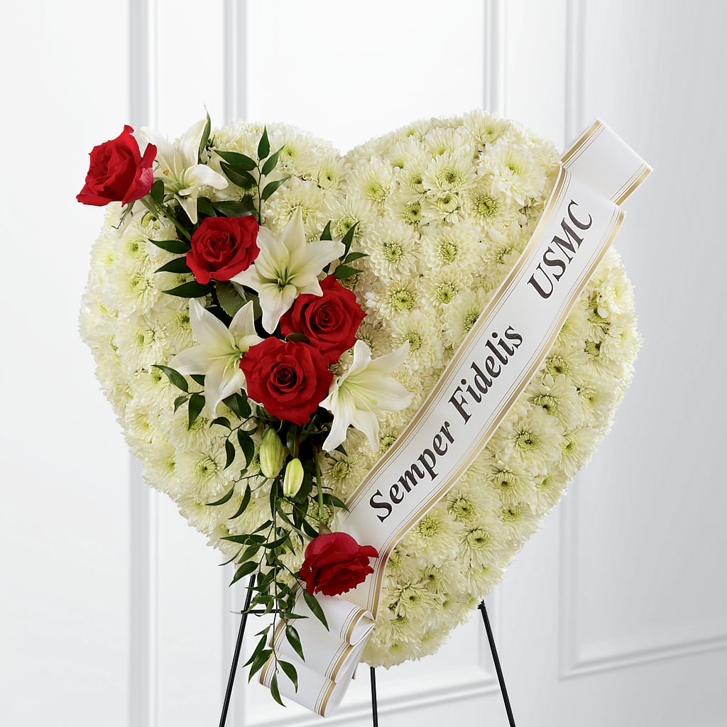 Heartfelt Hero Standing Heart – ELLIJAY'S HOMETOWN FLORIST INC, Ellijay GA