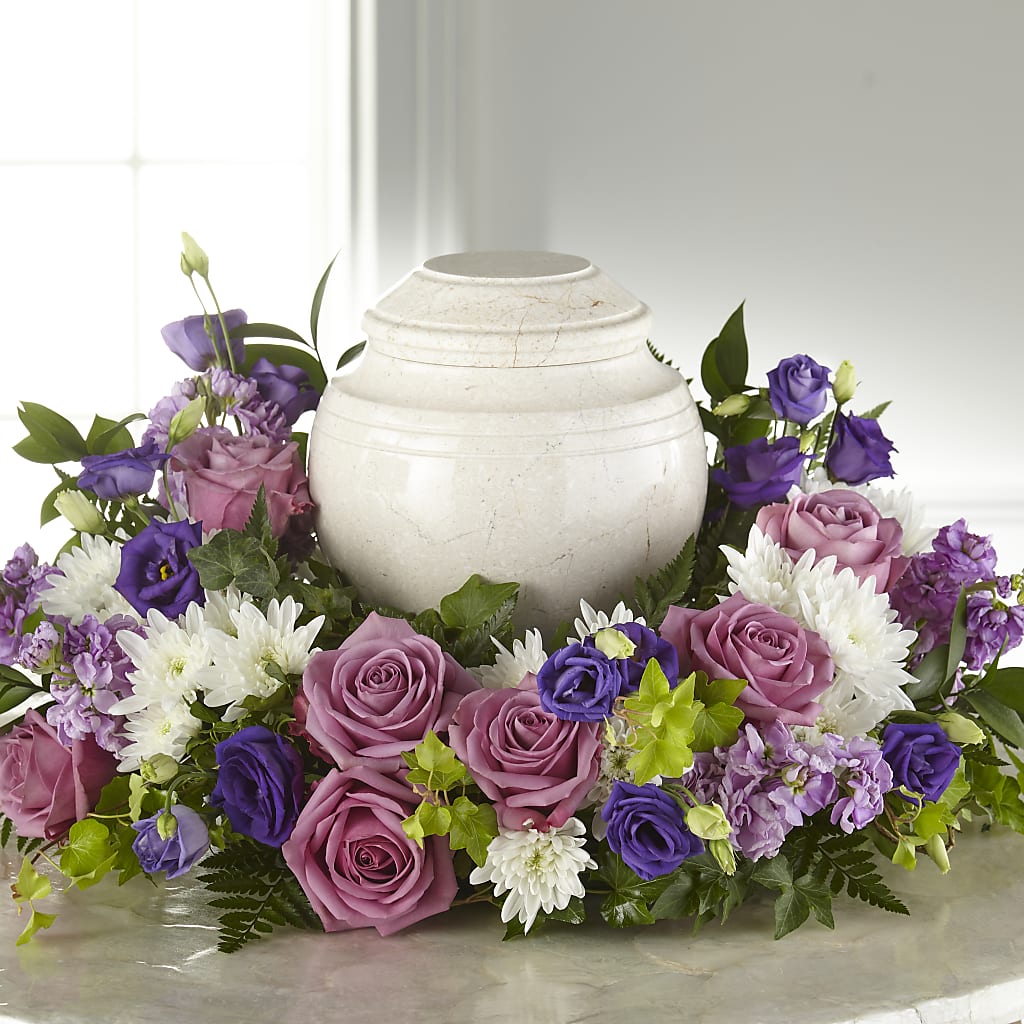 Blooming Sympathy Cremation Adornment – ELLIJAY'S HOMETOWN FLORIST INC, Ellijay GA