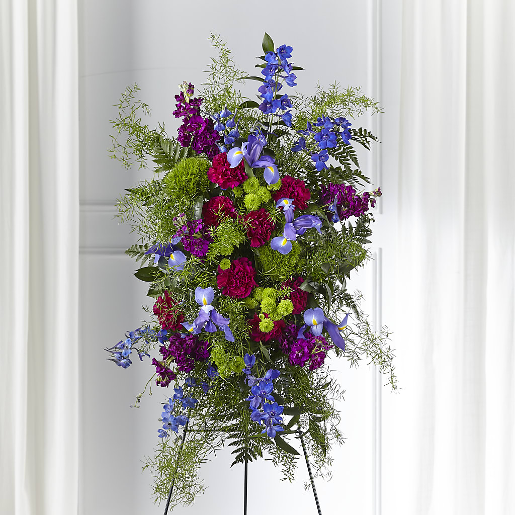 Heavenly Skies Standing Spray – ELLIJAY'S HOMETOWN FLORIST INC, Ellijay GA