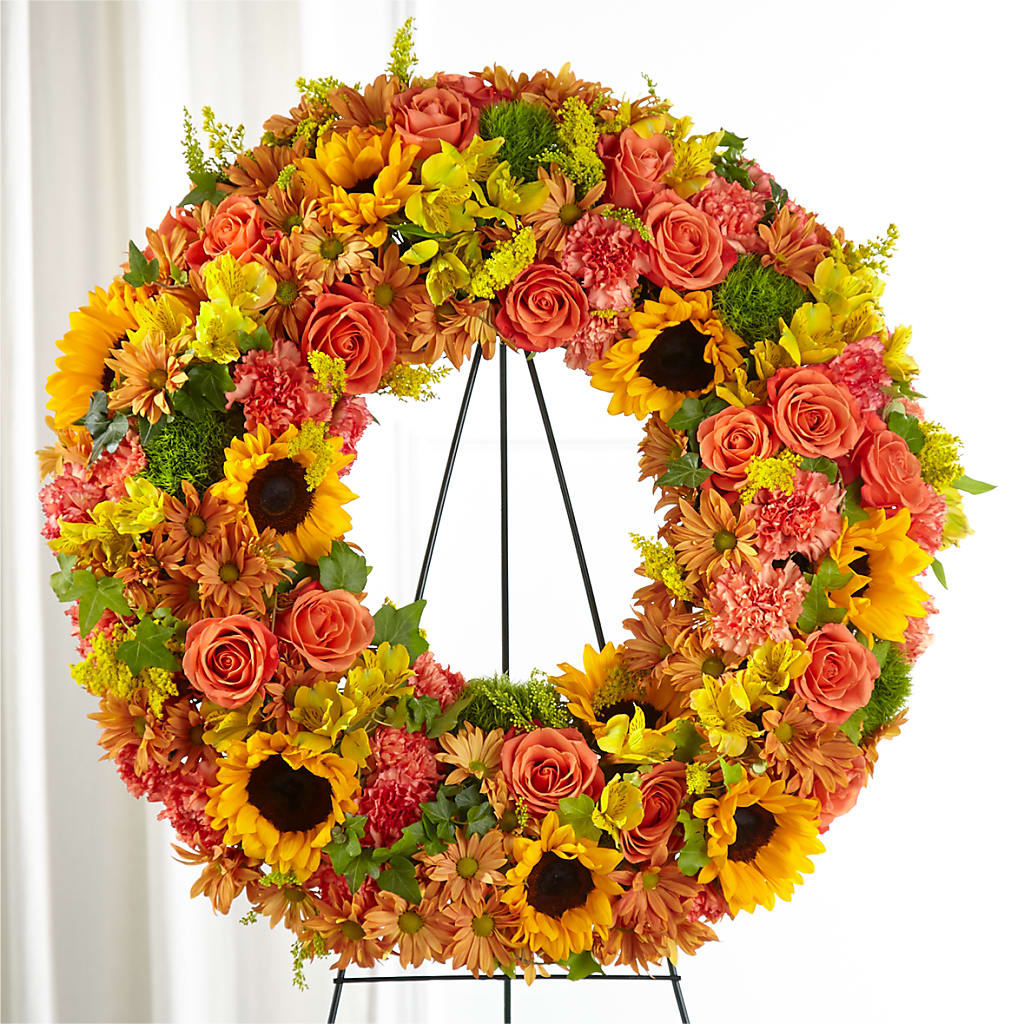 Autumnal Memories Wreath (Standard) – ELLIJAY'S HOMETOWN FLORIST INC, Ellijay GA
