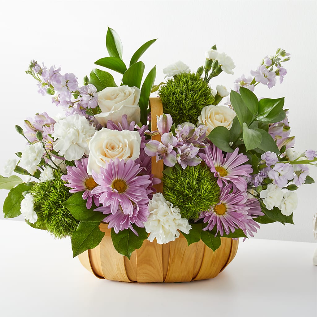 Peace & Love Basket – ELLIJAY'S HOMETOWN FLORIST INC, Ellijay GA