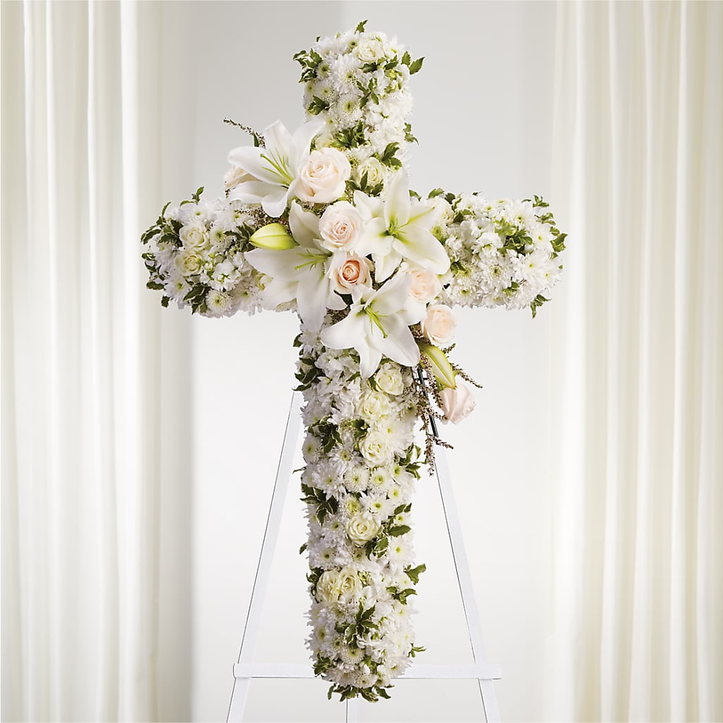 Spiritual Guidance Standing Spray – ELLIJAY'S HOMETOWN FLORIST INC, Ellijay GA