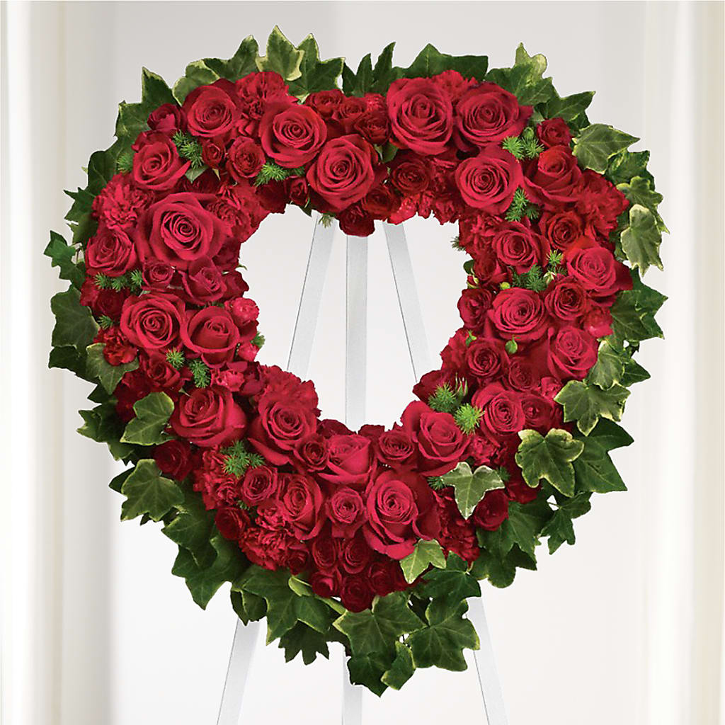 Wholehearted Standing Spray – ELLIJAY'S HOMETOWN FLORIST INC, Ellijay GA