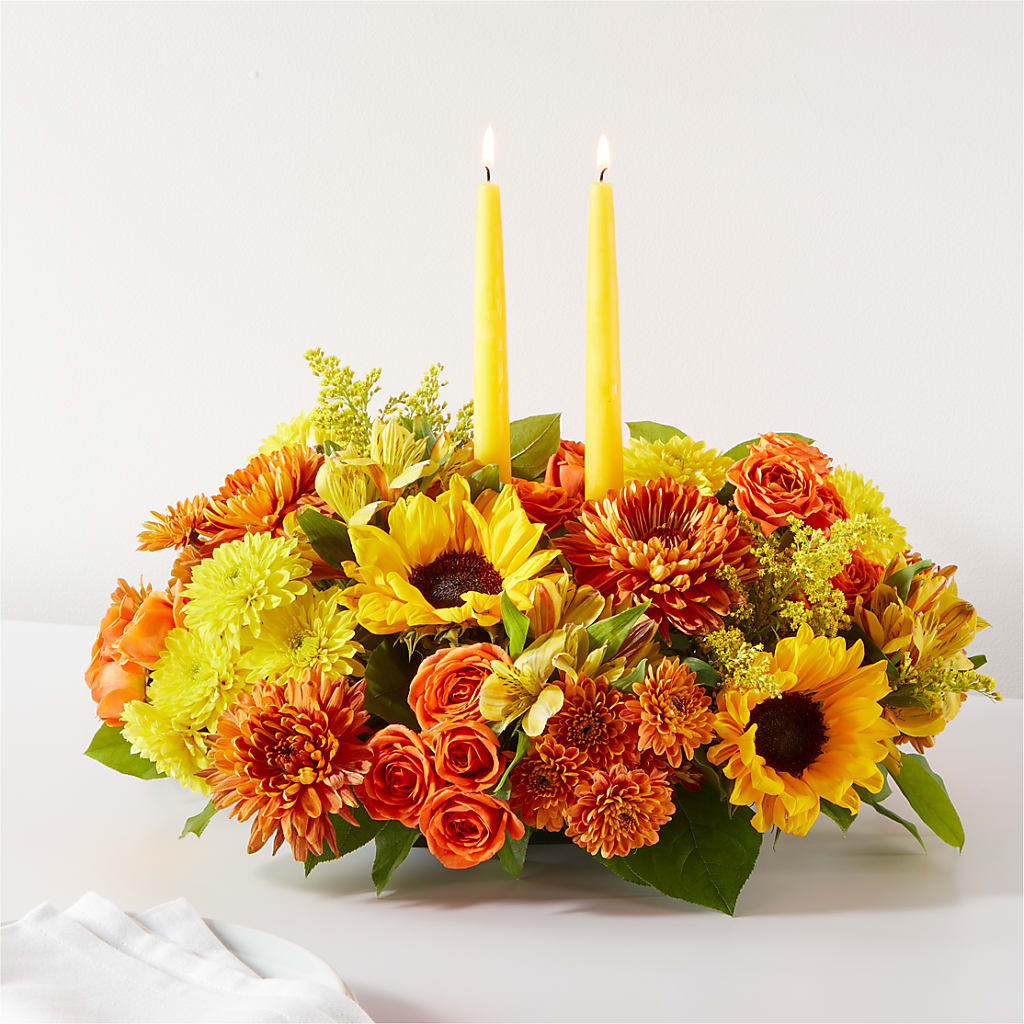 Autumn Harmony Centerpiece – ELLIJAY'S HOMETOWN FLORIST INC, Ellijay GA