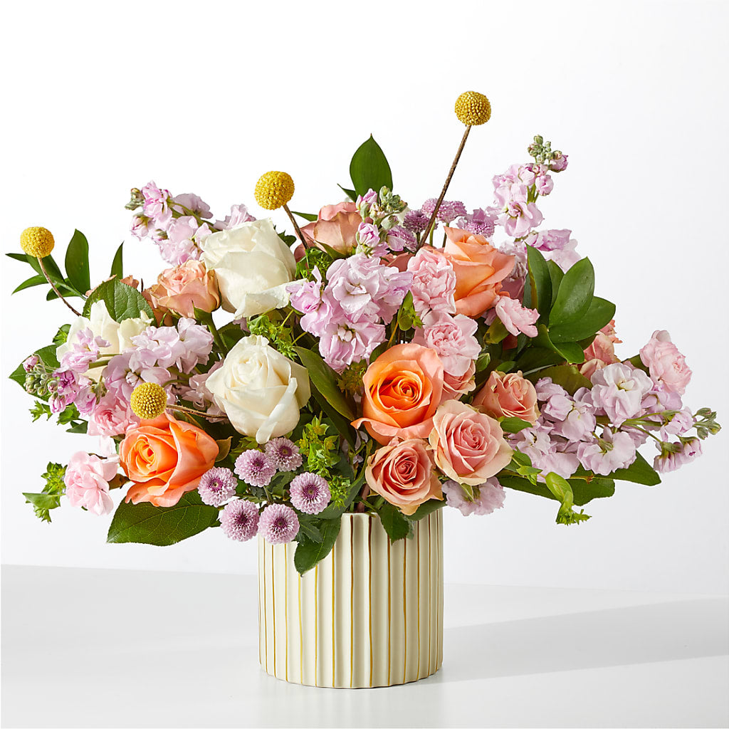 French Market Bouquet with Ivory Vase – ELLIJAY'S HOMETOWN FLORIST INC, Ellijay GA