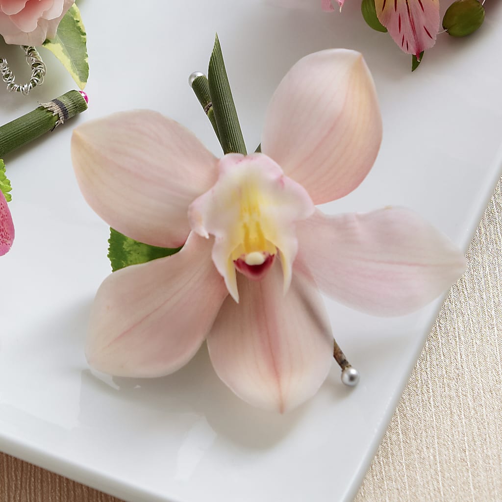 Pink Cymbidium Boutonniere – ELLIJAY'S HOMETOWN FLORIST INC, Ellijay GA