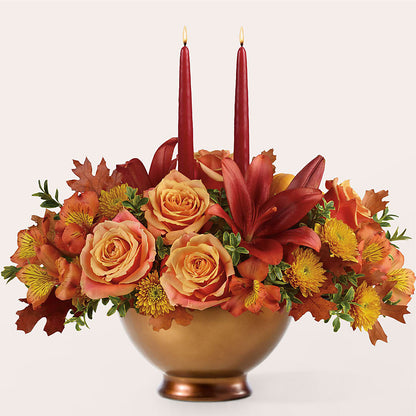 Harvest Table Centerpiece – ELLIJAY'S HOMETOWN FLORIST INC, Ellijay GA