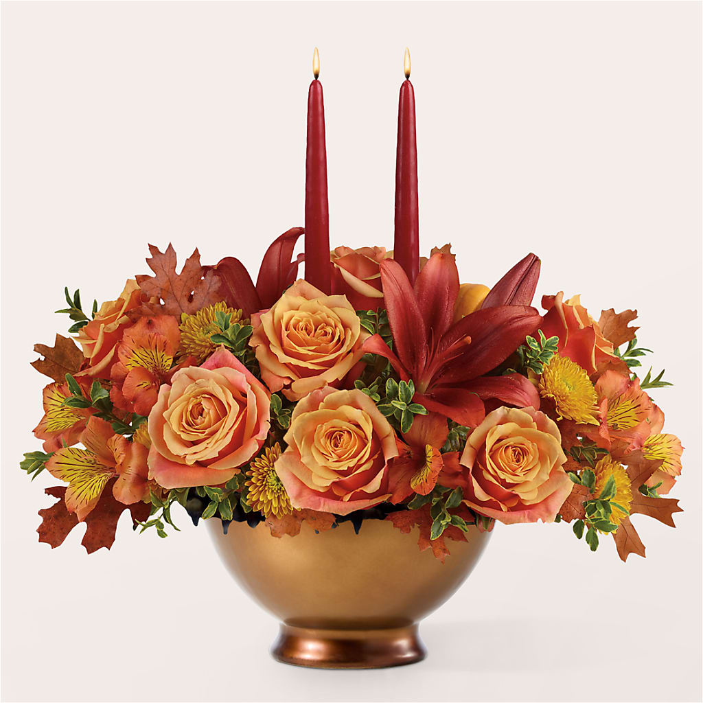 Harvest Table Centerpiece – ELLIJAY'S HOMETOWN FLORIST INC, Ellijay GA