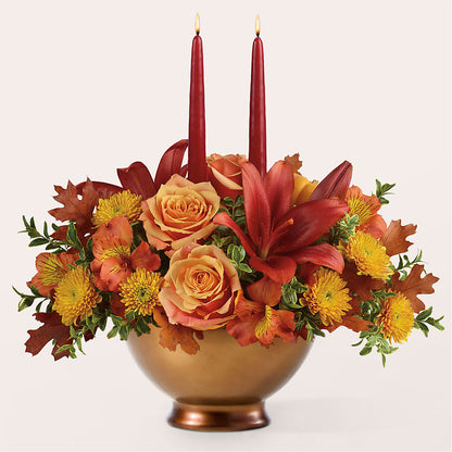 Harvest Table Centerpiece – ELLIJAY'S HOMETOWN FLORIST INC, Ellijay GA