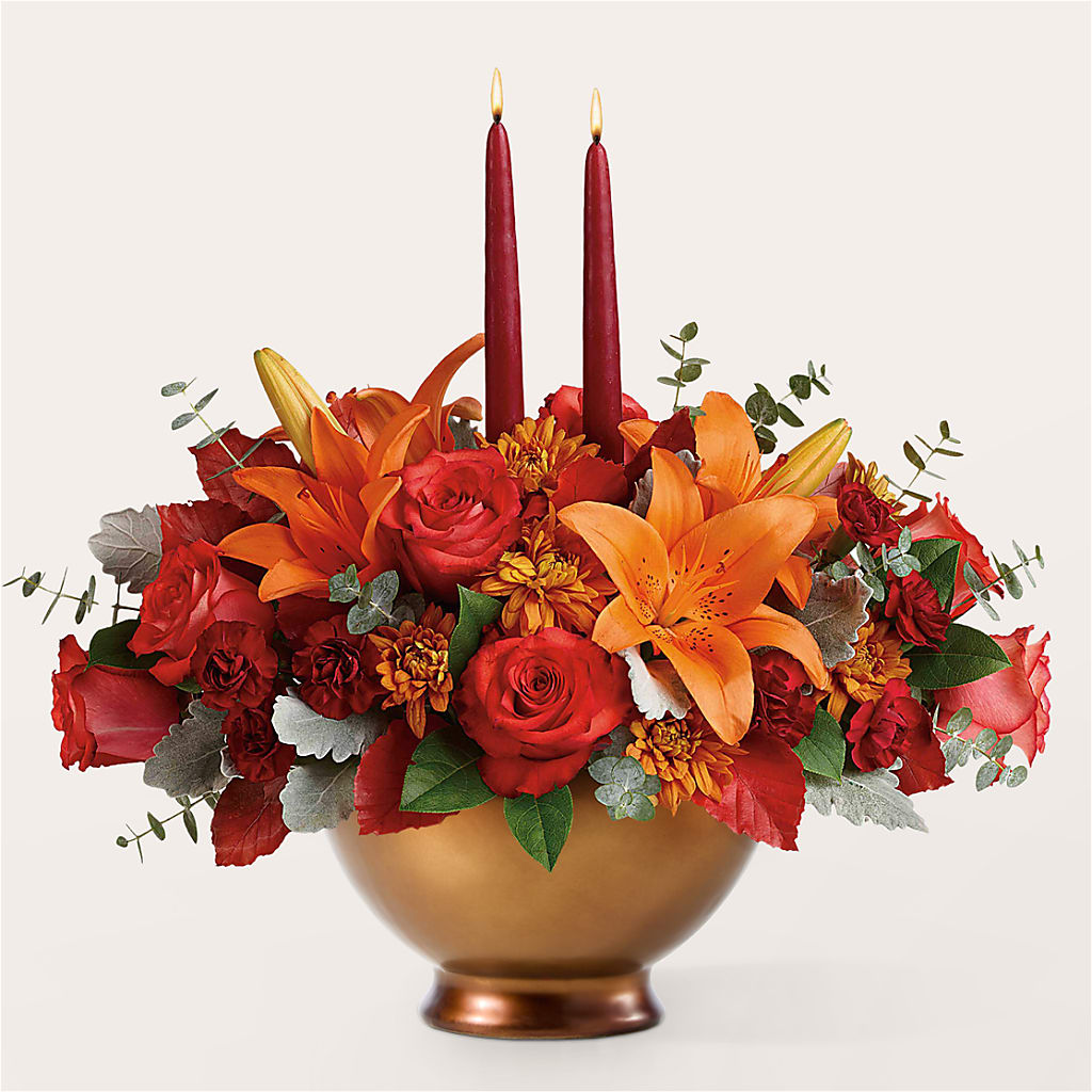 Fruits of Fall Centerpiece – ELLIJAY'S HOMETOWN FLORIST INC, Ellijay GA