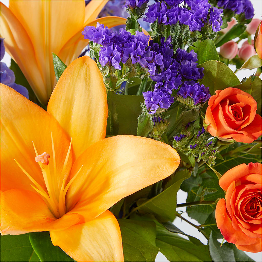 Radiant Citrus Bouquet – ELLIJAY'S HOMETOWN FLORIST INC, Ellijay GA