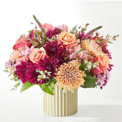 Berry Cobbler Bouquet with Ivory Vase – ELLIJAY'S HOMETOWN FLORIST INC, Ellijay GA
