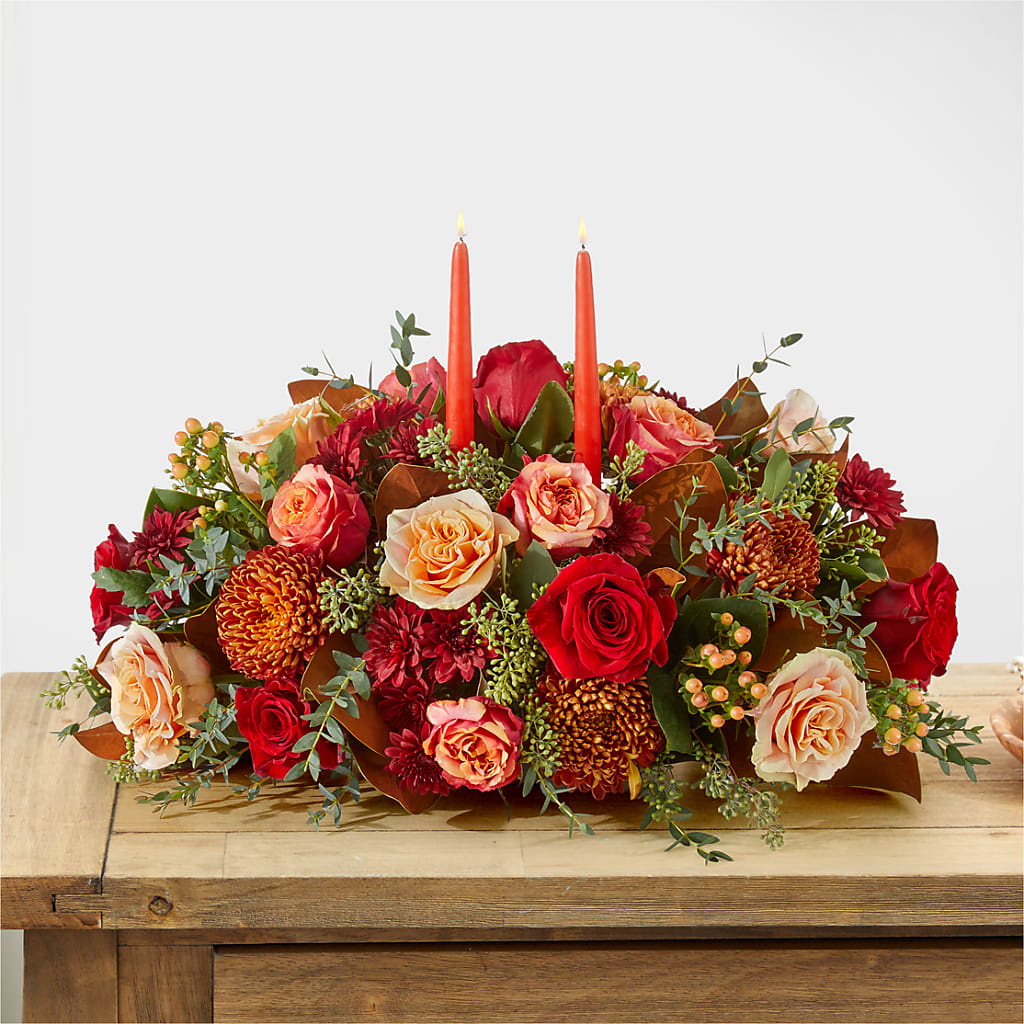 Gather Near Centerpiece – ELLIJAY'S HOMETOWN FLORIST INC, Ellijay GA